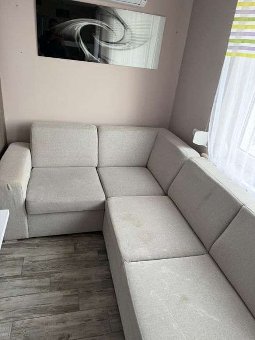 Rozkładany naroznik z meblomody szary 260x170