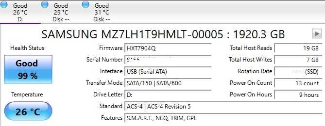 4 Unidades Disco SSD 1.92TB