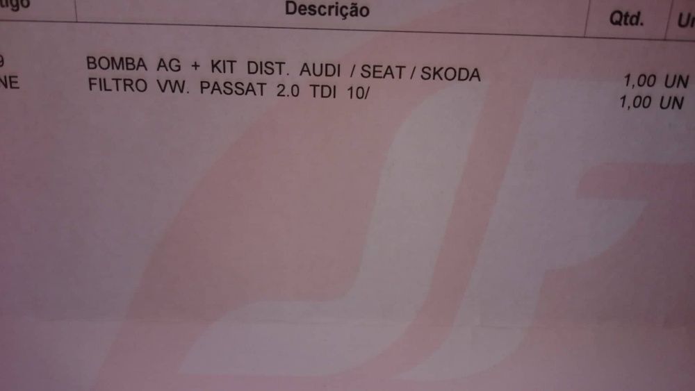 Kit de distribuição