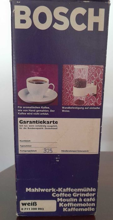 Moinho de café BOSCH K11 (Anos 60/70)