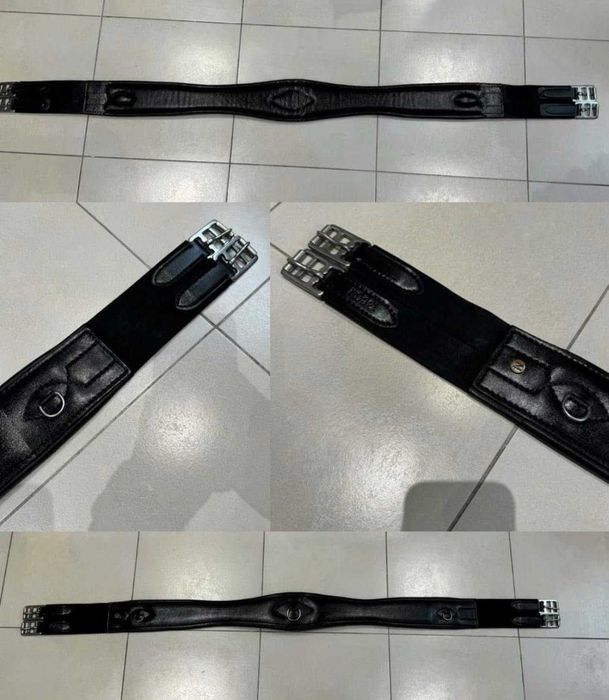 Popręg anatomiczny czarny r. 135