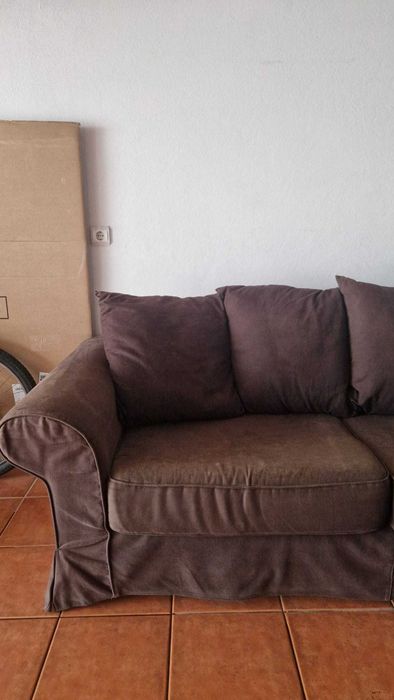 Sofá / sofá-cama castanho
