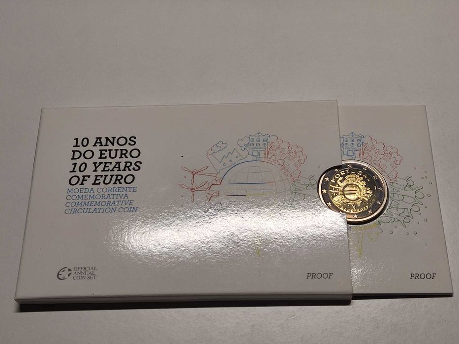 2012 – PROOF 2 Euros € – 10 anos da circ. do Euro - Comemorativa INCM