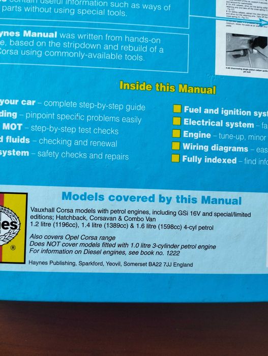Haynes - Opel Corsa (manual técnico-Gsi incluído)