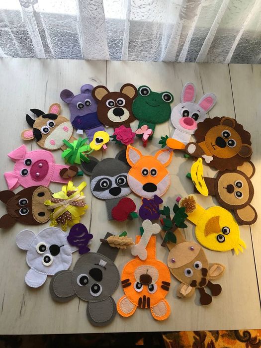 Хто що їсть.Фетрова гра