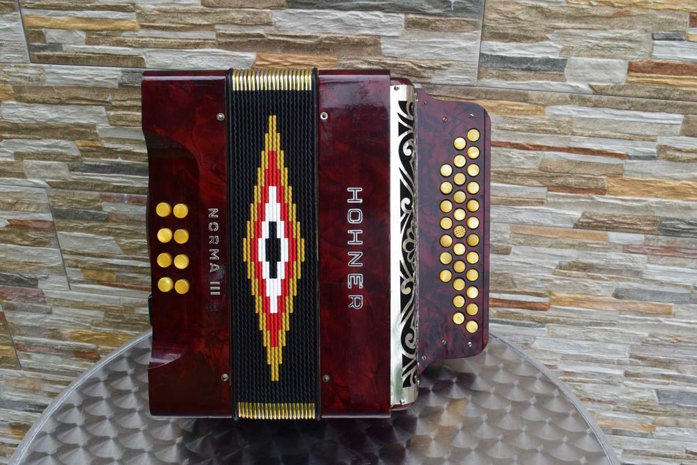 Concertina Hohner 3 Voz. Sol Do Fa