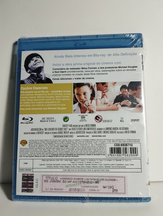 One Flew Over the Cuckoo's Nest – (BLU-RAY PT SEALED)64585820471171121