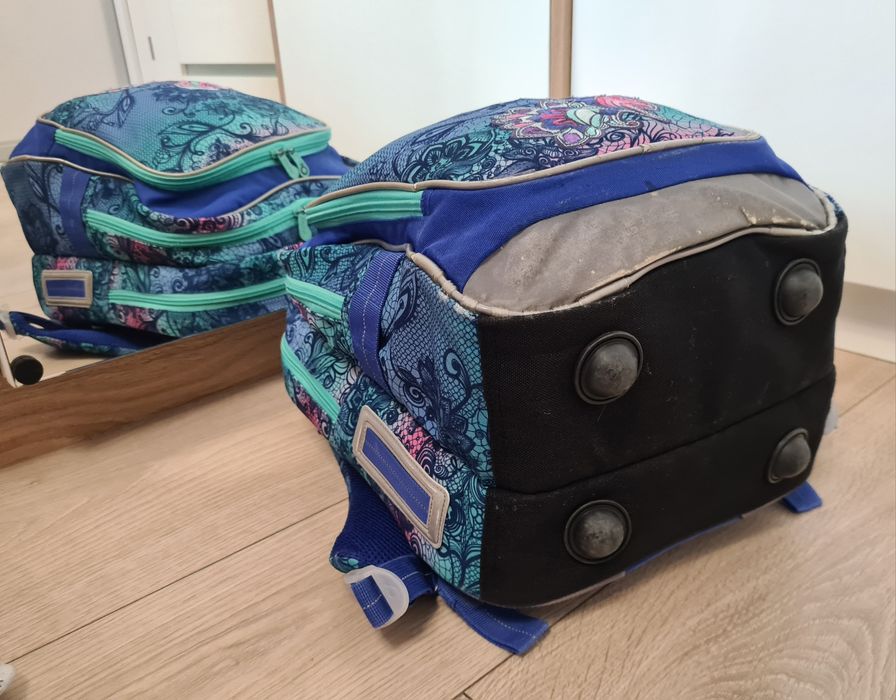 Plecak szkolny TOPGAL kl 1-3 Tornister niebieski habrowy turkus cool