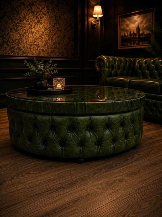 Ława Chesterfield Prestige – skóra bydlęca