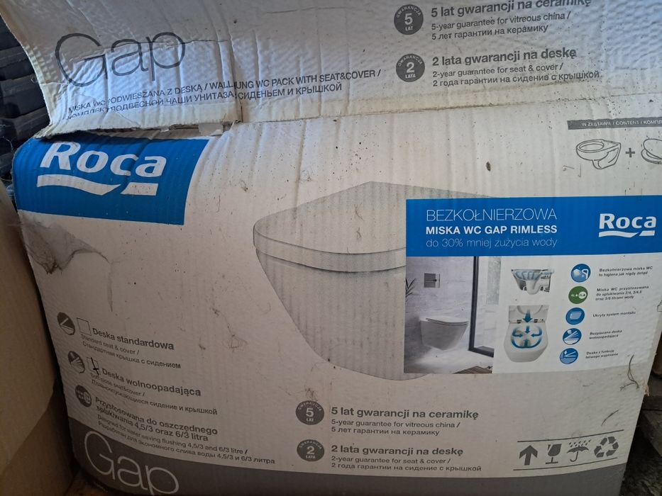 Miska wc z deską Roka