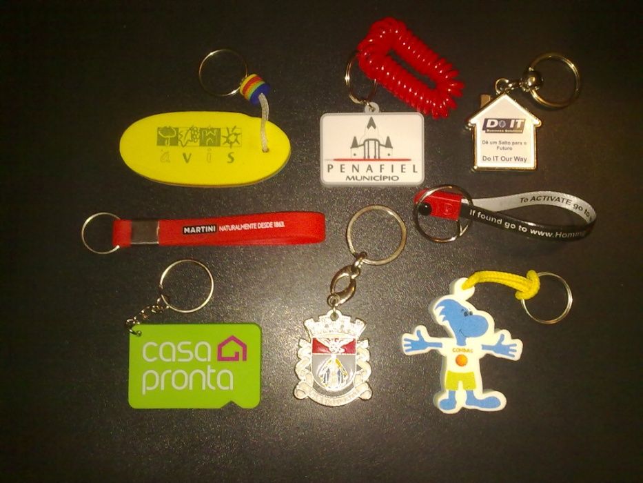 Heráldicas, Galhardetes, Porta-chaves...