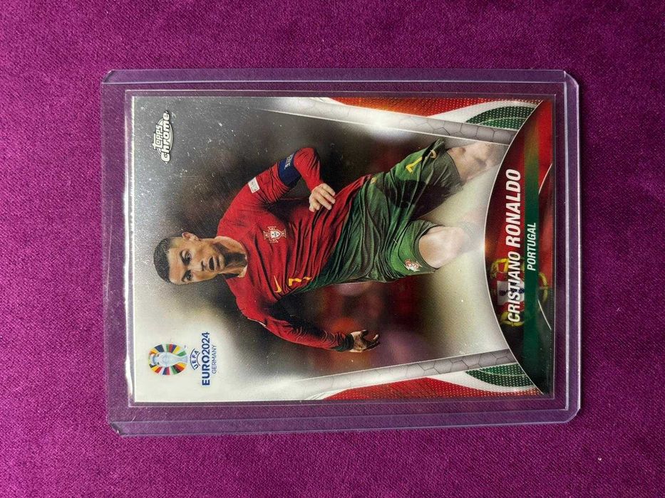 Card Cristiano Ronaldo Topps Chrome Euro 2024