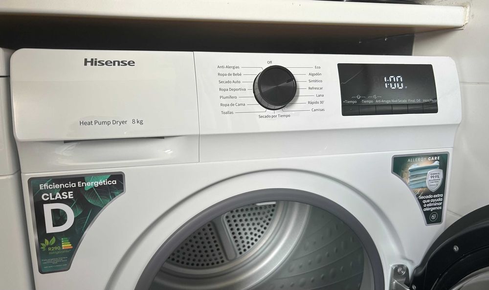 Máquina de secar roupa Hisense 8kg – Como Nova, dentro da garantia (3 meses de uso)