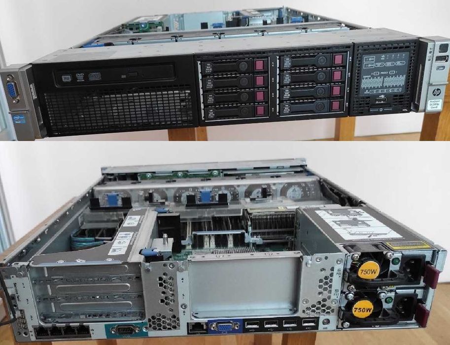 Сервер HP ProLiant DLЗ80p Gen8 Xeon(R) E5-2620 2,00 GHz 48Gb RAM