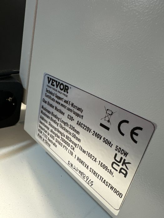 Encadernadora Térmica gráfica VEVOR C30+ Profissional | Como Nova