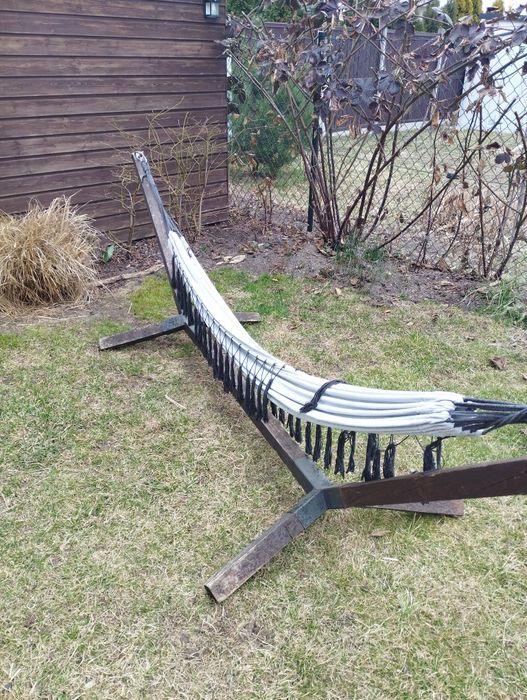 Hamak stelaż drewniany