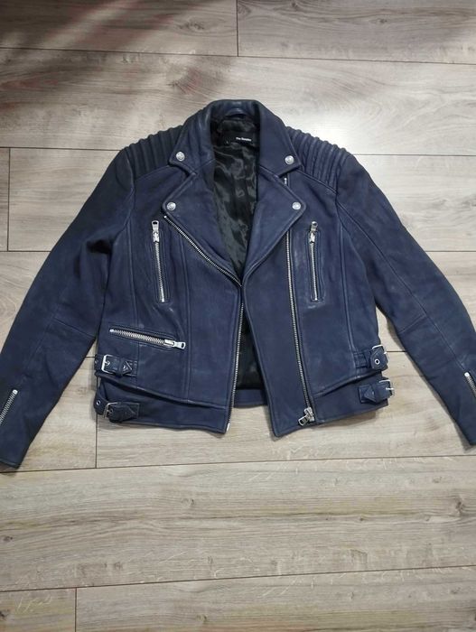 The Kooples biker leather jacket size L kurtka skóra owcza