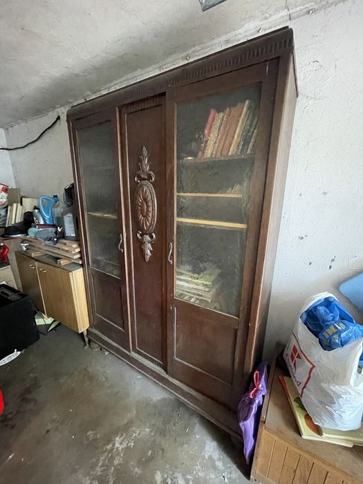 Szafa Witryna Witrynka przedwojenna Antyk drewniana