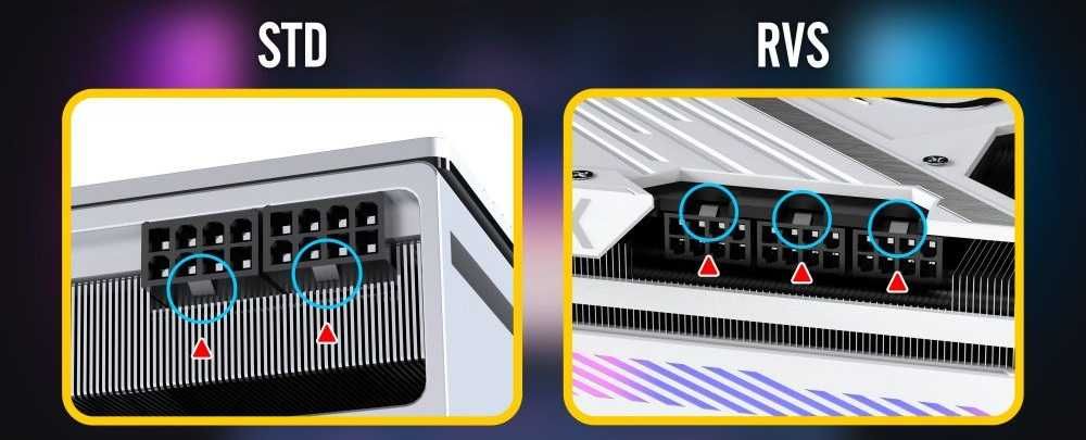 1× Adapter kątowy PCIe 8-pin 180° RVS EZDIY do karty graficznej