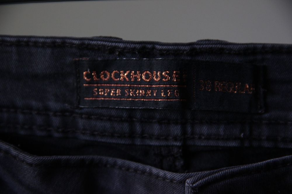 Jeansy/spodnie cargo super skinny C&A Clockhouse