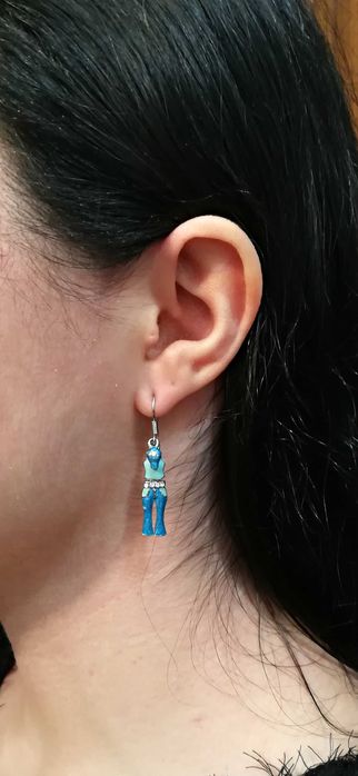Brincos "Outfit" em tons de Azul