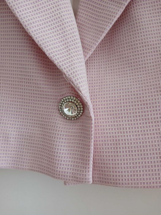 Casaco bolero rosa L da Zara NOVO