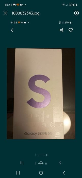 Samsung s21  FE 5G 128GB lavander