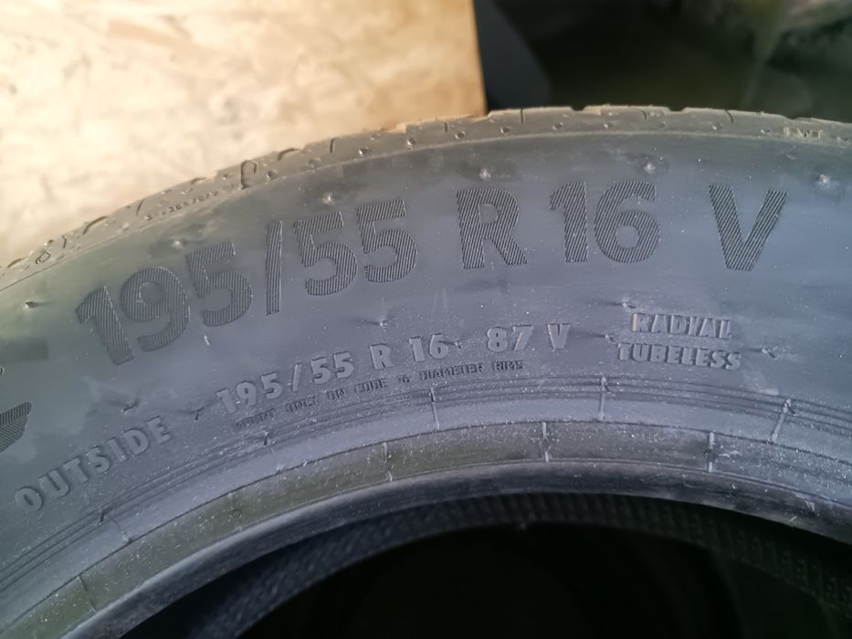 4 x komplet opon 195/55R16 Continental  2023