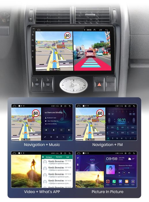Rádio 9" android Ford Mondeo 3 CARPLAY WIFI GPS Novo