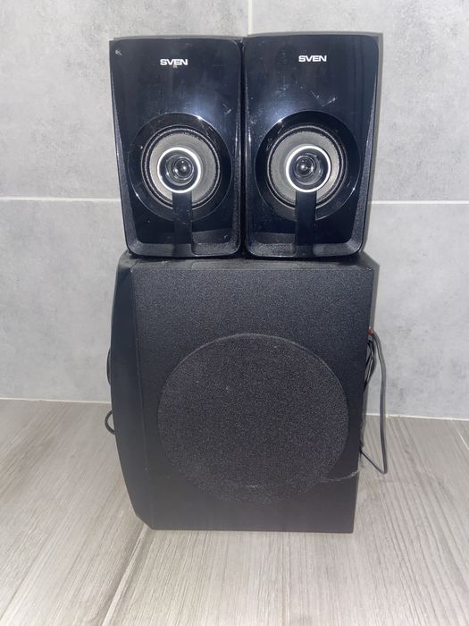 мультимедійна акустична система Sven MS-307 Bluetooth Black конфігурації 2.1