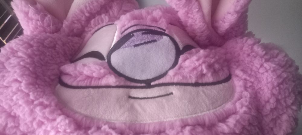 Manta com carapuço stitch