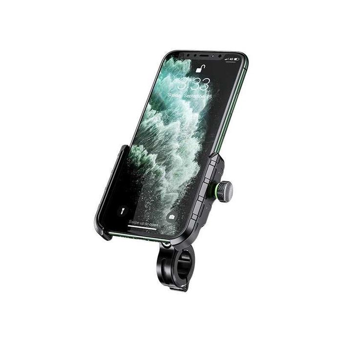Suporte de Telemóvel Universal para Moto - Fixação Segura no Guiador