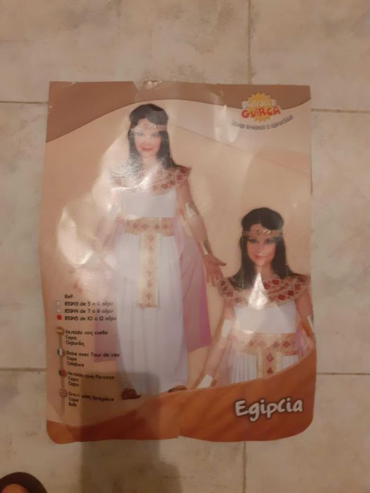 Fato Egípcia Criança