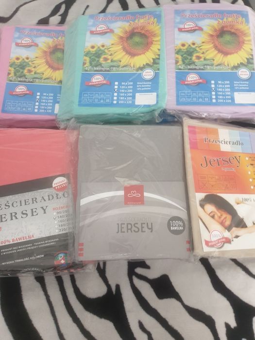 Prześcieradła z gumką 140/200