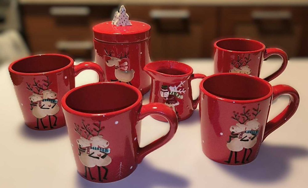 Ceramiczny świąteczny mlecznik eloy christmas