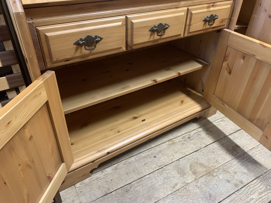 Kredens komoda lite drewno sosna sekretarzyk