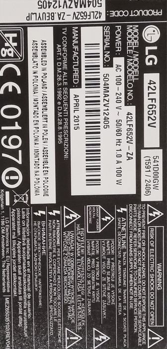 Televisor LG 42 polegadas 106.7 cm - Full HD Smart TV