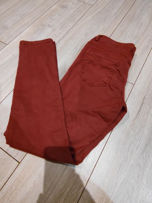 Spodnie jeansy h&M rozm 38 ceglaste