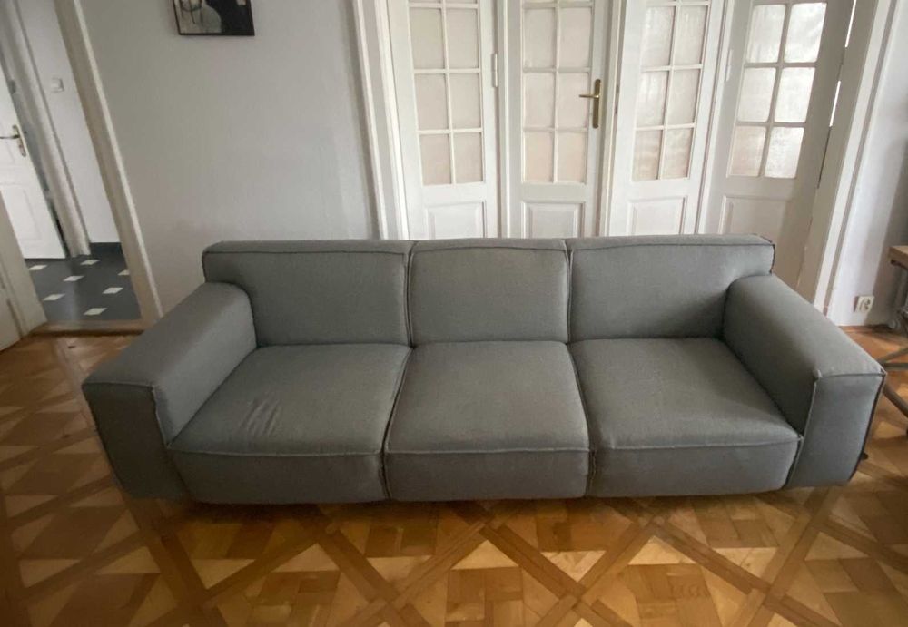 Kanapa 3-osobowa, MTI Furninova, szara, 260 cm