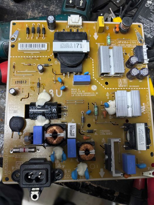 Placa de alimentação para tv LG