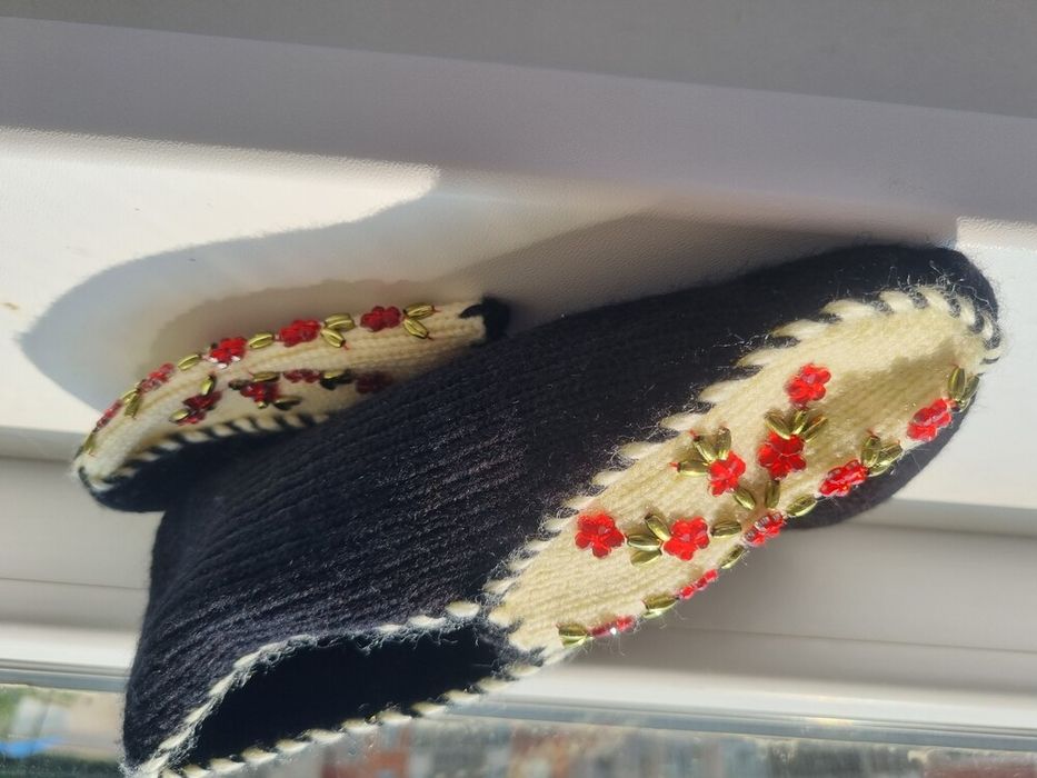 Нові вовняні тапочки носки ручної роботи