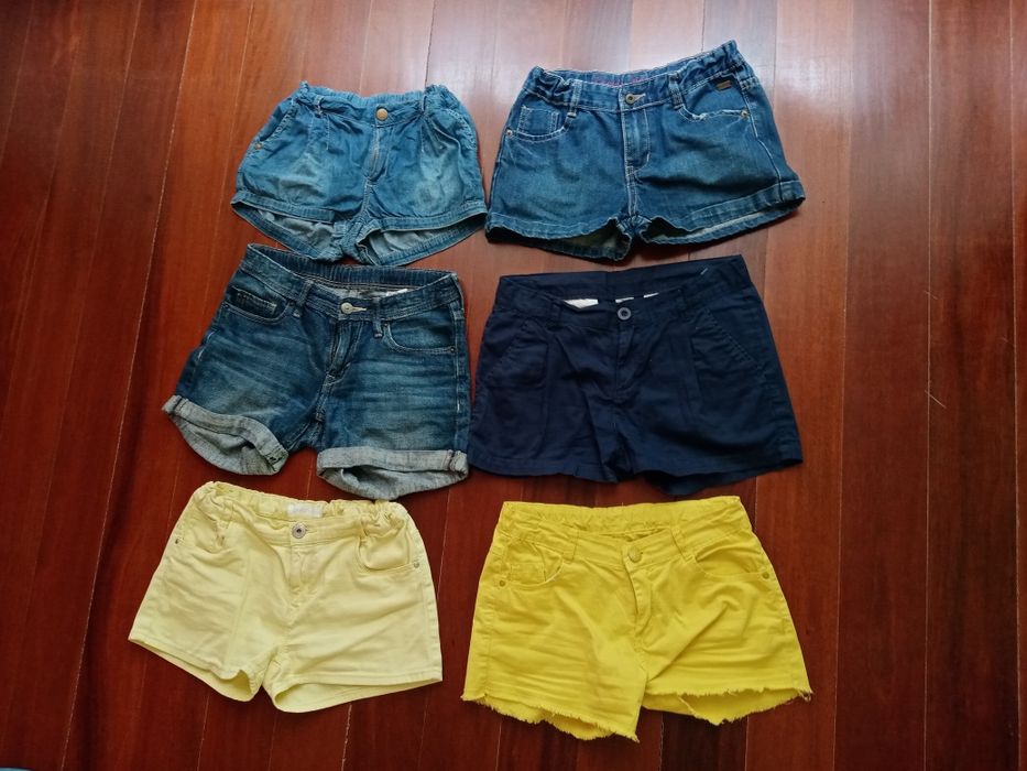 Calções e saias de menina 10 anos