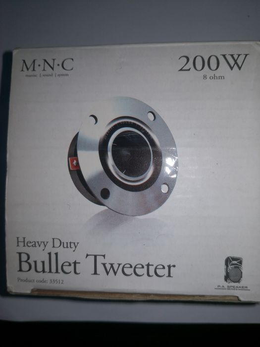 Par de M.N.C. Bullet Tweeter  - Reservado200 W 8 Ohm code 33512