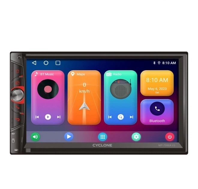Автомагнітола 2DIN Cyclone MP-7086A V3 Android+Gps