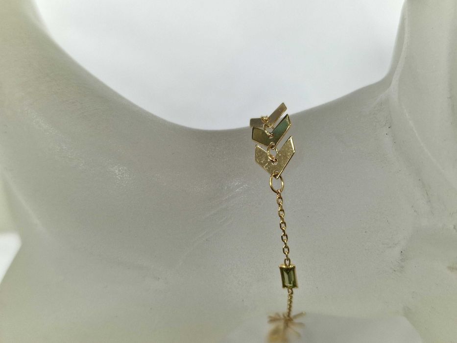 Złota bransoletka damska/ 585/ 1.71 gram/ 17 - 19 cm