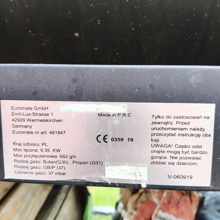 Grill wędzarnik gazowy węglowy