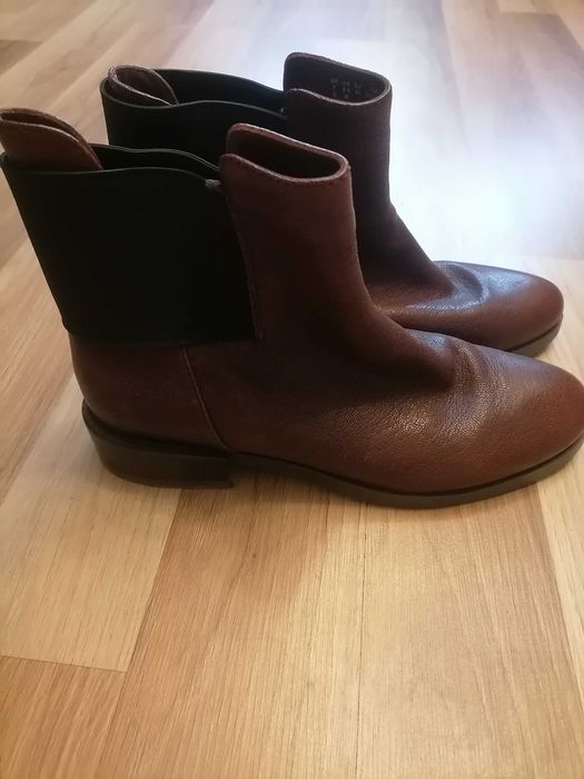 Bordowe botki clarks 41