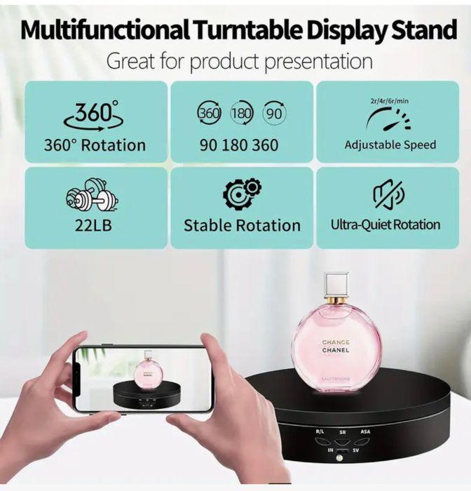 Duporte de decoração giratório