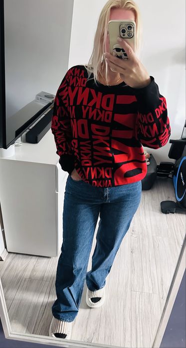 Spodnie jeansowe szerokie nogawki rozmiar xl