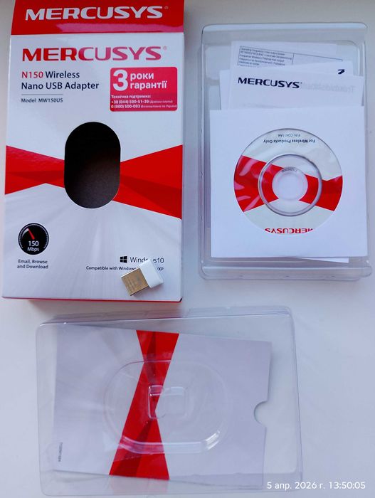 Wi-Fi адаптер Mercusys N150 MW150US